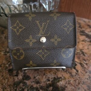 Louis Vuitton Portefeiulle Monogram Canvas Wallet, Vintage *PROJECT